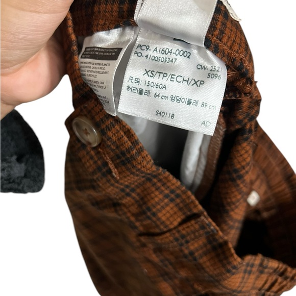 LEVI’S Math Club Elastic Pull On Plaid Pants Trousers - Picture 9 of 9